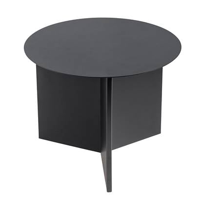 HAY Slit Table Round Bijzettafel Ã 45 cm - Zwart