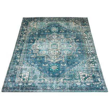 Veer Carpets - Vloerkleed Nora Petrol 160 x 230 cm