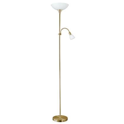EGLO Up 2 Vloerlamp - E27|E14 - 176,5 cm - Grijs|Wit Wit, Geel