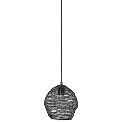 Light & Living  Hanglamp NOLA - Ø18x20cm - Zwart