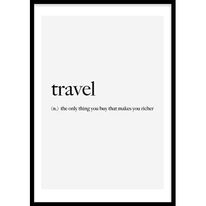 Wallified  Travel Quote Poster -  - Tekst - Poster -