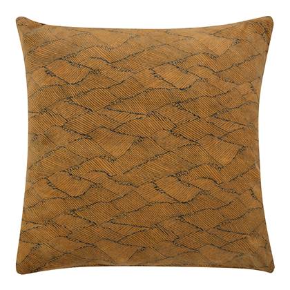 Linen and More Missouri Sierkussen - Musterd Gold - H 45 x B 45 cm