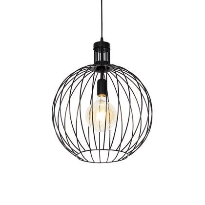 QAZQA Design hanglamp zwart 40 cm - Wire Dos