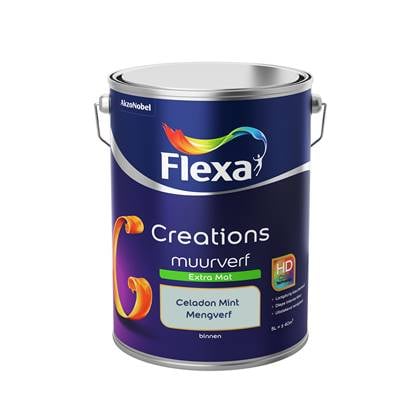 Flexa Creations Muurverf Extra Mat Celadon Mint 5 liter