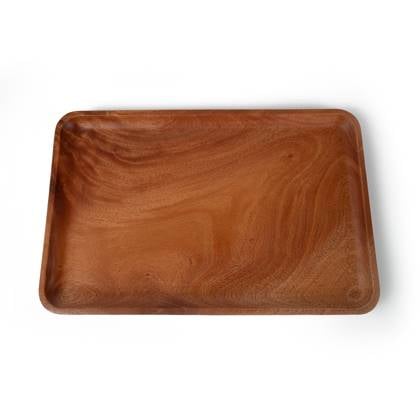 Khaya houten dienblad - rechthoekig 40 x 26 cm