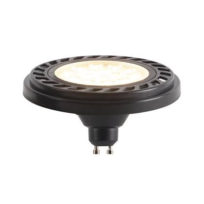 LUEDD GU10 dimbare LED AR111 zwart 8W 600 lm 2700K