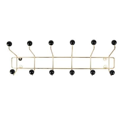 present time Saturnus Kapstok L Goud, Zwart