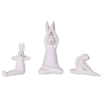 Beliani - BREST - Decofiguur - Wit - Keramiek