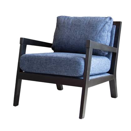 Dimehouse IndustriÃ«le fauteuil Morris stof blauw