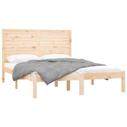 vidaXL Bedframe massief hout 150x200 cm