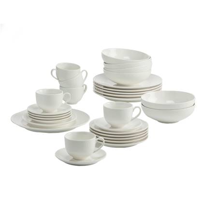 Maxwell and Williams Maxwell & Williams Diamonds Round Koffie-/Dinerset 30-delig