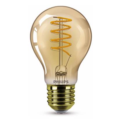Philips LED Lamp Spiraal Goud - 25 W - E27 - Dimbaar extra warmwit licht