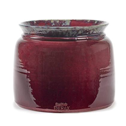 Serax Bloempot Reactive Aubergine-Bordeaux rood-Paars D 25 cm H 21 cm