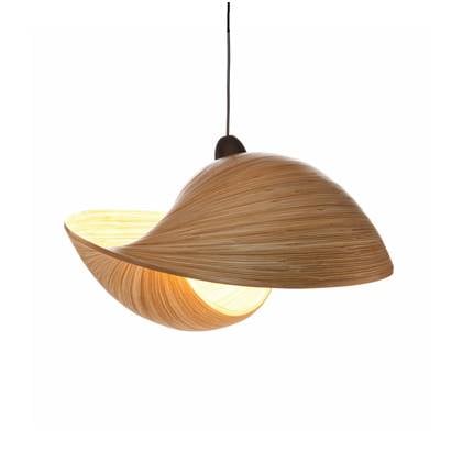 Villaflor Hanglamp Bamboo Shell Ø 50cm Bruin