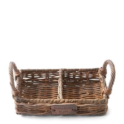 Rivièra Maison - Stijlvol Zeepbakje B13 - Bruin van Slimit Rattan, 16x22x11 cm
