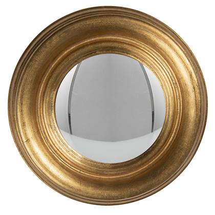 Spiegel Ø 24 cm Goudkleurig Hout Clayre & Eef 62S207
