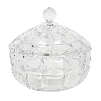 Clayre & Eef Glazen potje Ø 18x18 cm Glas Rond Potje