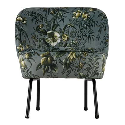 BePureHome Vogue Fauteuil - Fluweel Poppy Grijs