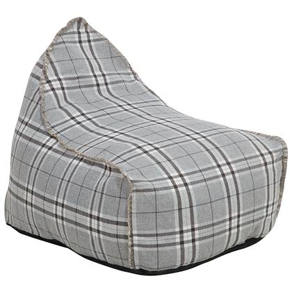 Beliani DROP LINEN Zitzak Grijs