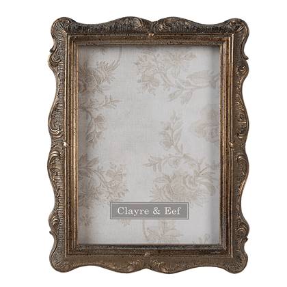 Clayre & Eef Fotolijst 13x18 cm Goudkleurig Polyresin