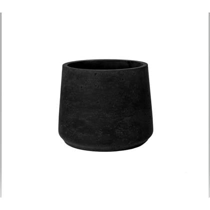 Pottery Pots Bloempot Zwart-Grijs D 13.5 cm H 11 cm Per stuk Zwart, Grijs