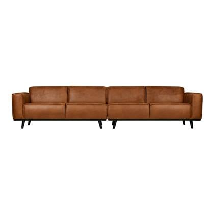 BePureHome Statement 4-zitsbank XL - Eco-leder - Cognac