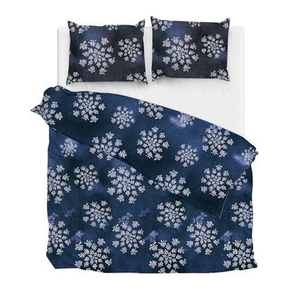 Zo! Home Basset Dekbedovertrek 240 x 200TC/220 cm - Blauw