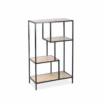 sweeek - Metalen asymmetrische wandkast Bruin