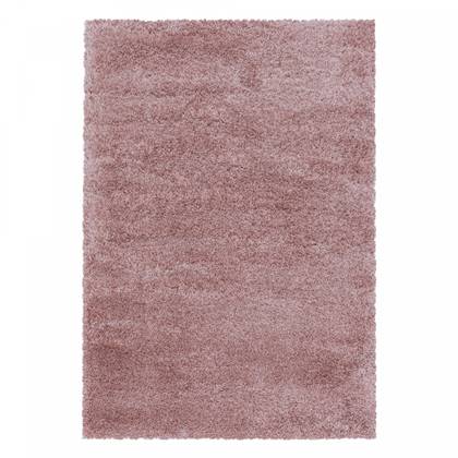 Flycarpets Hoogpolig Effen Vloerkleed Kleur: Roze 160x230cm