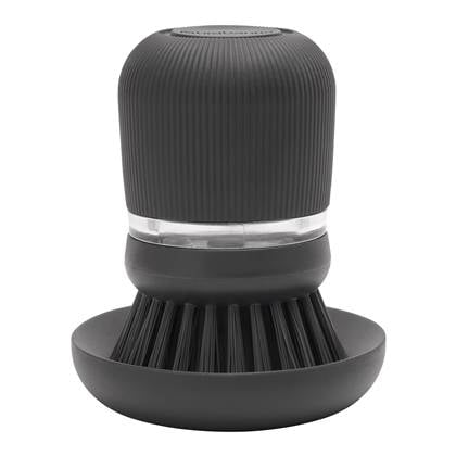 Brabantia Sink Side Afwasborstel met Zeepreservoir Grijs