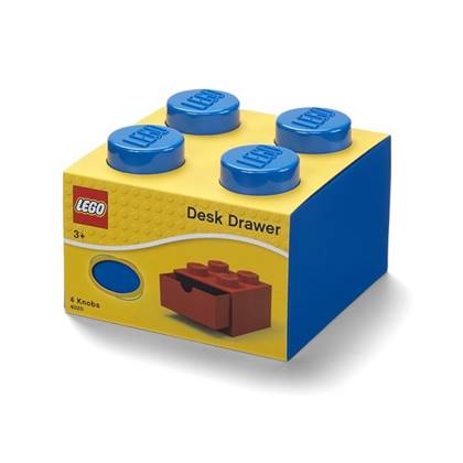 LEGO - Set van 4 - Bureaulade Brick 4, Blauw - LEGO