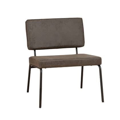 Bronx71 Industriële fauteuil Espen antraciet eco-leer