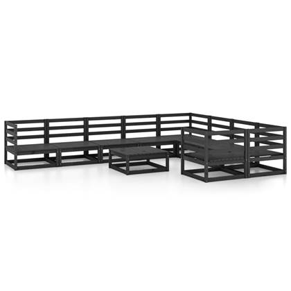 vidaXL-10-delige-Loungeset-massief-grenenhout