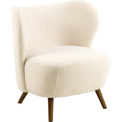 24Designs Lorenzo Fauteuil - Teddy Stof Crème