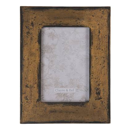Clayre & Eef Fotolijst 10x15 cm Bruin Kunststof
