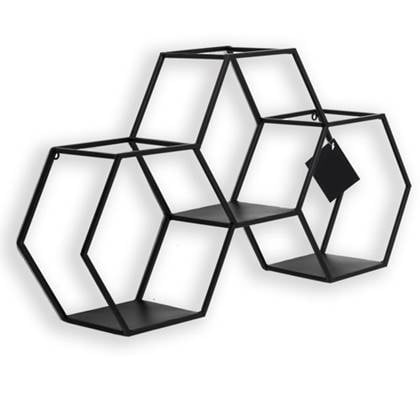 Vtw Living - Wandrek - Wandkast - Wandplank - Wandrekje Zwart