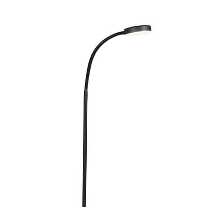 QAZQA Moderne vloerlamp incl. LED verstelbaar - Trax Zwart
