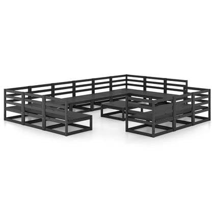 vidaXL-14-delige-Loungeset-massief-grenenhout