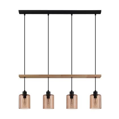 EGLO Coolmont Hanglamp - E14 - Ø 40.0 cm - Zwart;Bruin