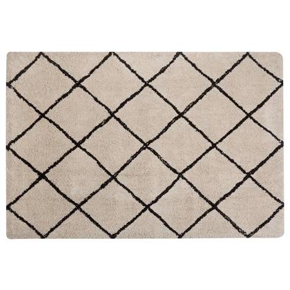 Beliani-ADALAR -Shaggy vloerkleed-Beige-160 x 230 cm-Polyester