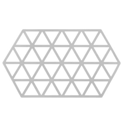 Krumble Siliconen pannenonderzetter Hexagon lang - Grijs