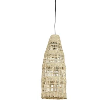 Light & Living Light&living Hanglamp Ø20x52 cm LATIKA zeegras naturel Bruin
