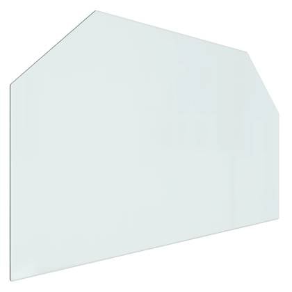 vidaXL Glasplaat openhaard zeshoekig 100x60 cm