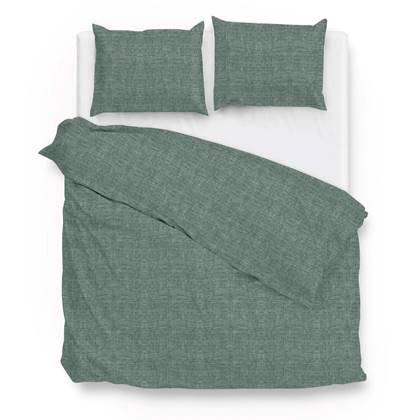 Zo Home Dekbedovertrek Katoen Lino Linnen Look emerald green Groen
