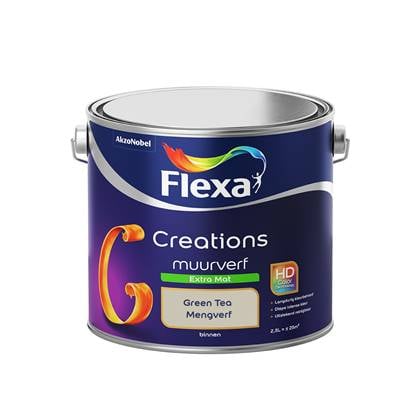 Flexa Creations Muurverf Extra Mat Green Tea 2,5 liter