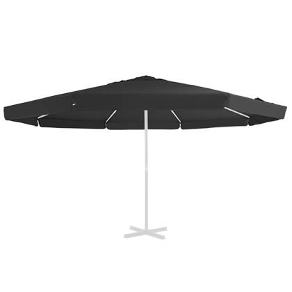 vidaXL-Vervangingsdoek-voor-parasol-500-cm-zwart