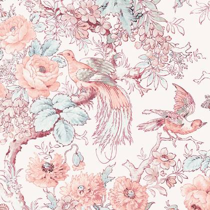Laura Ashley Vliesbehang | Birtle - Roze - 10mx52cm.