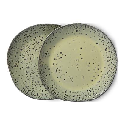 HKliving Gradient Ceramics Dessertbord Ø 16 cm - Set van 2