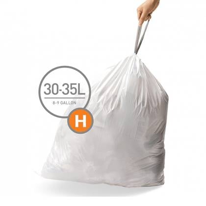 Simplehuman Code H Afvalzakken 30-35 Liter - 20 zakken