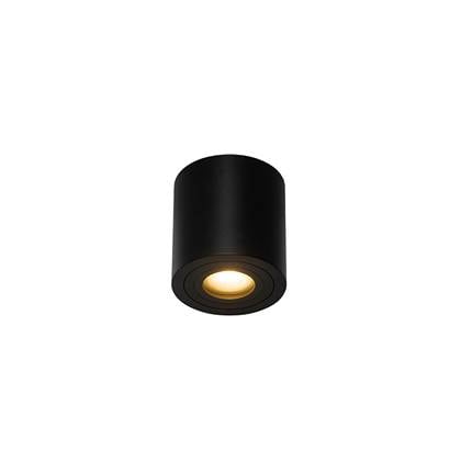 QAZQA Moderne ronde badkamer spot - Capa Zwart